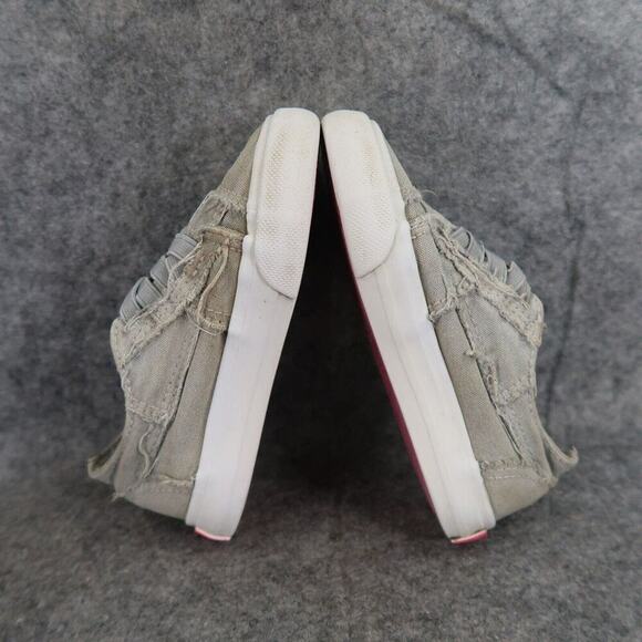 Blowfish Shoes Toddler 7 Sneakers Slip On Casual Canvas Distressed Gray Baby Kid - Picture 10 of 14